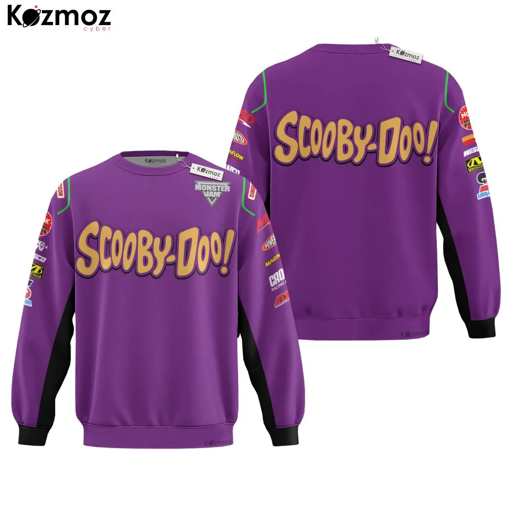 Scooby-Doo Monster Truck Racing Inspired Hoodie & Jogger - Monster Jam Racing Suit - - Image 4