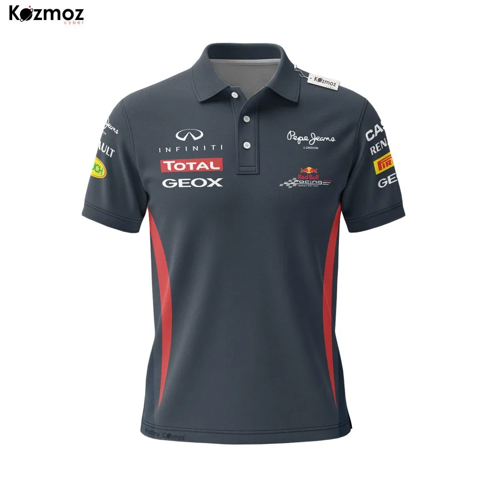 Sebastian Vettel Polo Shirt 2014 - Infiniti Red Bull Renault Racing - Image 2
