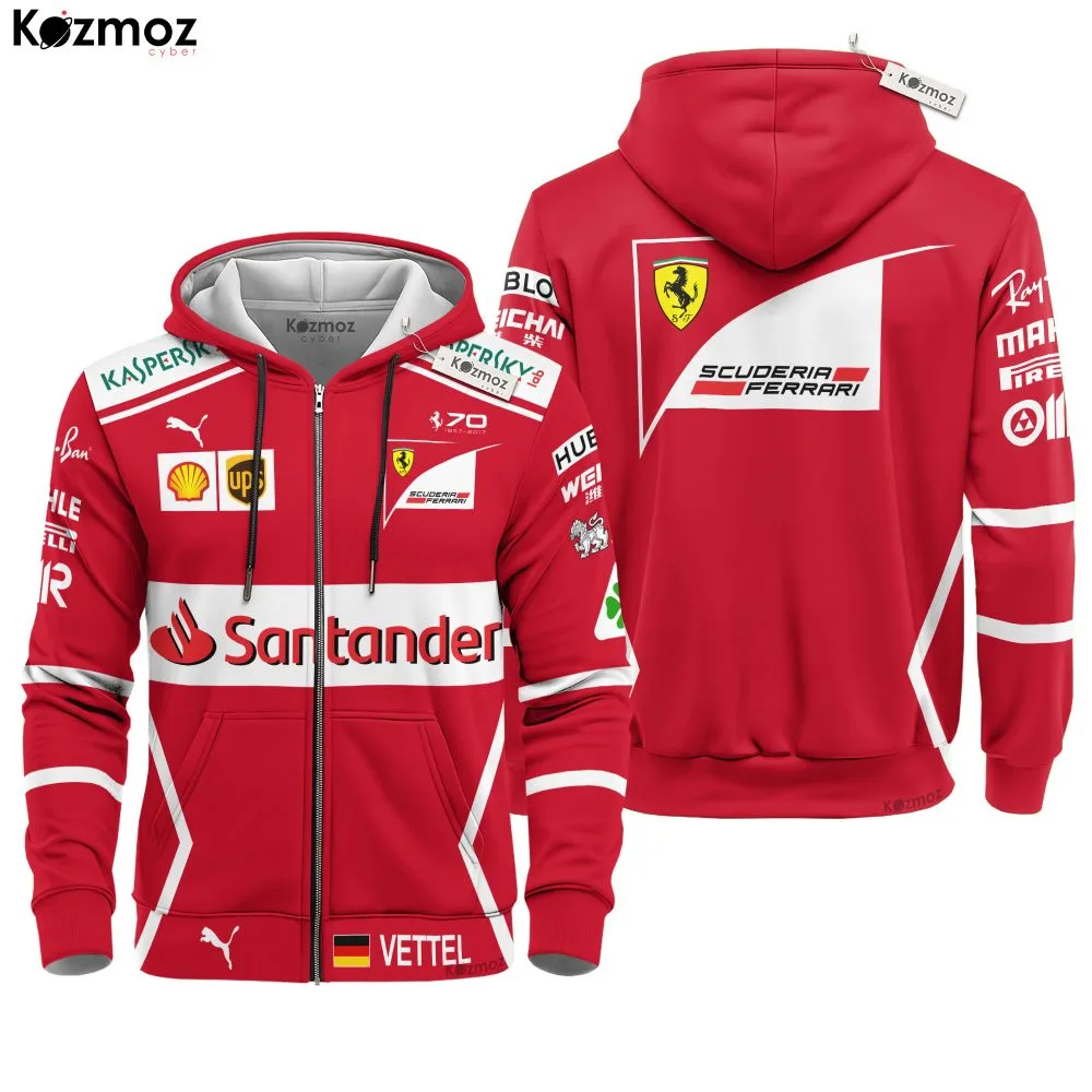 Sebastian Vettel Racing Costume 2017 Collection SF Racing Team - - Image 3