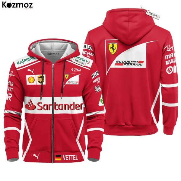 Sebastian Vettel Racing Costume 2017 Collection SF Racing Team - - Image 3