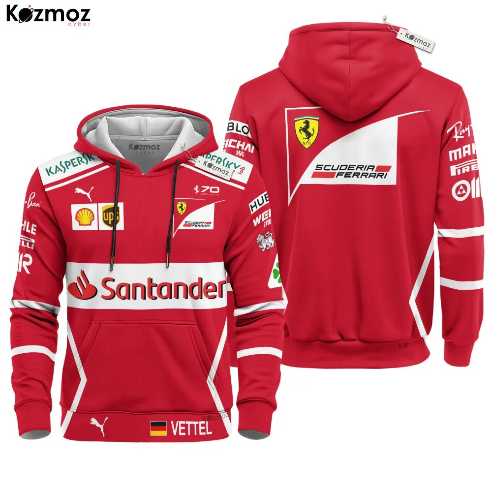 Sebastian Vettel Racing Costume 2017 Collection SF Racing Team - - Image 2