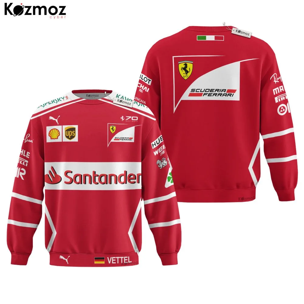 Sebastian Vettel Racing Costume 2017 Collection SF Racing Team - - Image 4
