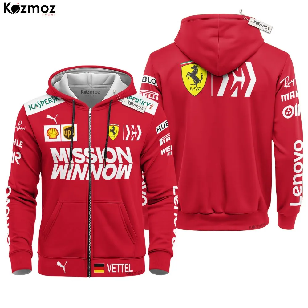 Sebastian Vettel Racing Costume 2019 Collection SF Racing Team - - Image 3