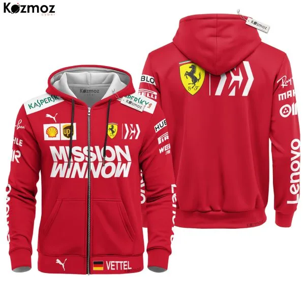 Sebastian Vettel Racing Costume 2019 Collection SF Racing Team - - Image 3