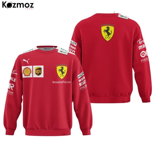 Sebastian Vettel SF 2020 Racing Uniform Team Hoodie & Jogger Set - - Image 4
