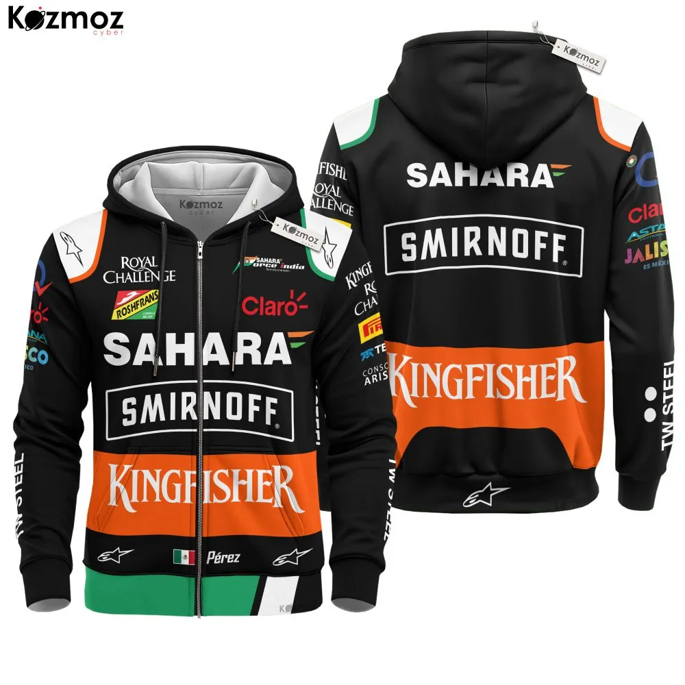 Sergio Perez Racing Suit 2014 Season Collection - Sahara Force India  Team - Image 3