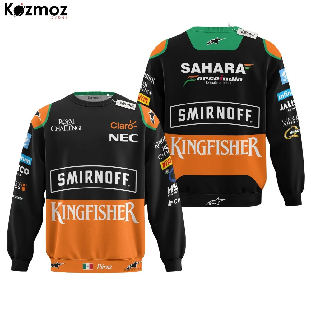 Sergio Perez Racing Suit 2015 Race Worn Signed Collection - Sahara Force India  Team - Image 4