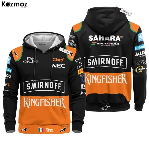 Alternative view of Sergio Perez Racing Suit 2015 Race Worn Signed Collection - Sahara Force India  Team