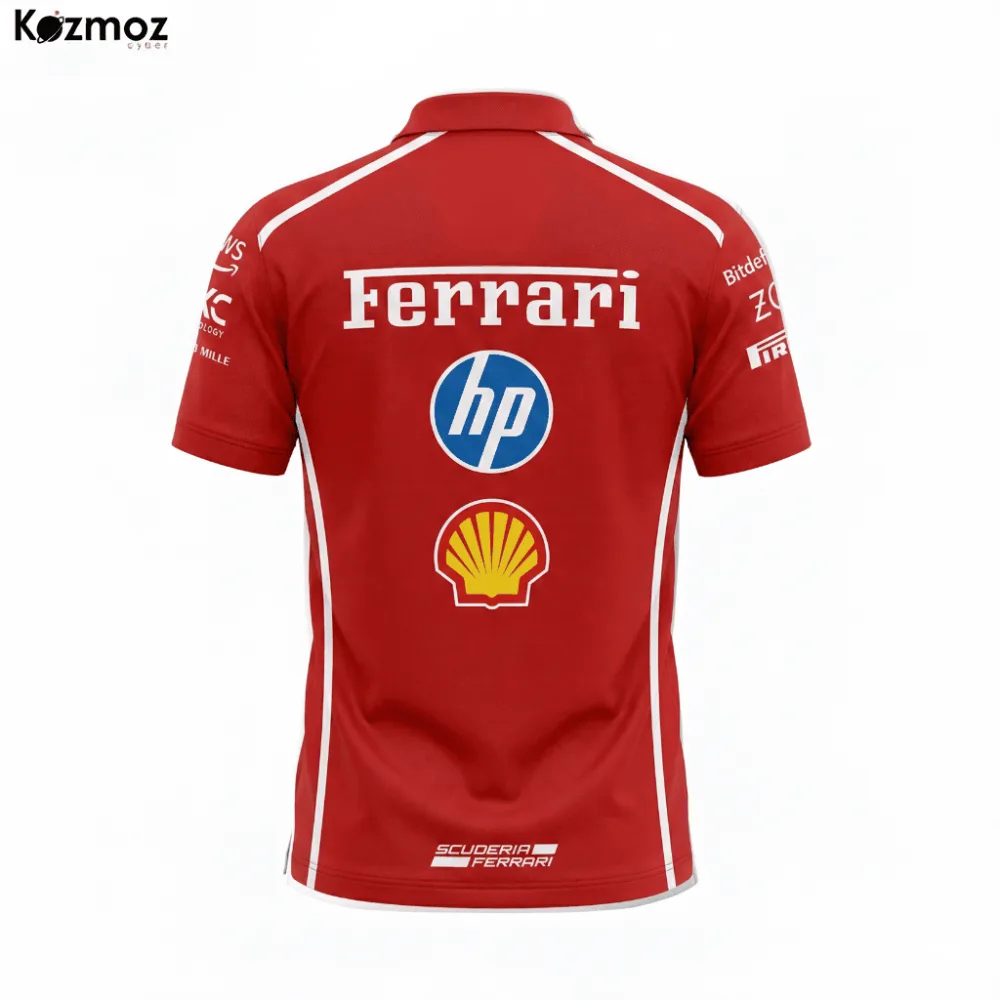 SF 2025 AF Corse Racing Polo Shirt - SF AF Corse Polo Shirt - Le Mans 24h Racing Team Uniform - Image 6