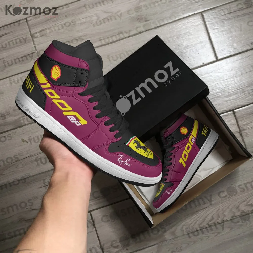 SF Charles Leclerc Custom Shoes 1000th GP Livery S000 Racing Shoes - Image 2