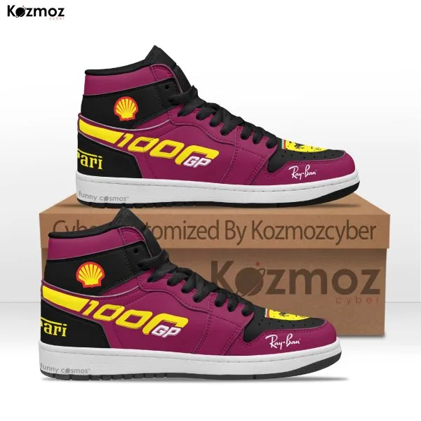 SF Charles Leclerc Custom Shoes 1000th GP Livery S000 Racing Shoes - 2