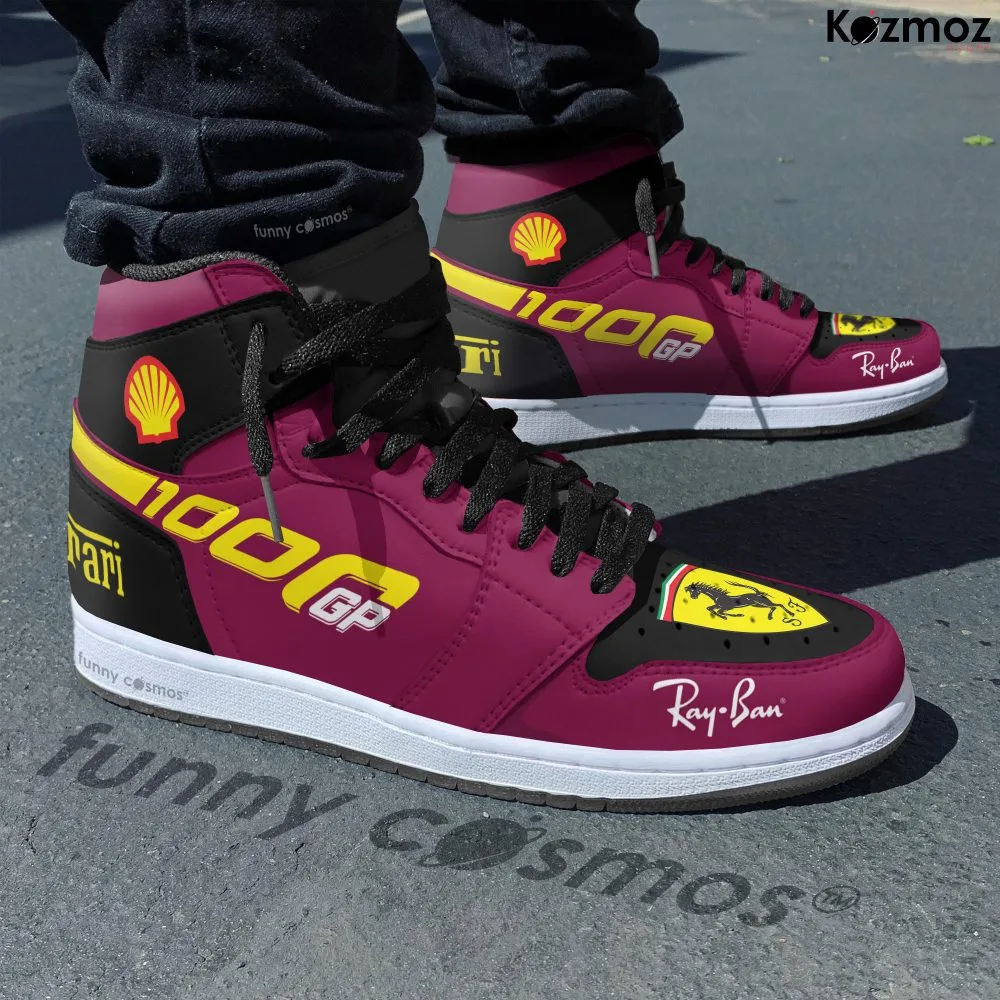 SF Charles Leclerc Custom Shoes 1000th GP Livery S000 Racing Shoes - Image 3