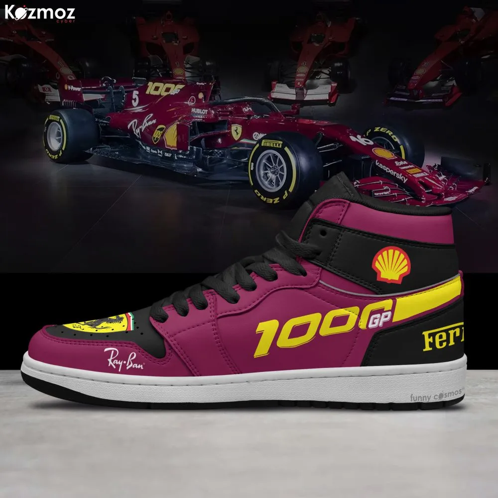 SF Charles Leclerc Custom Shoes 1000th GP Livery S000 Racing Shoes - Image 4