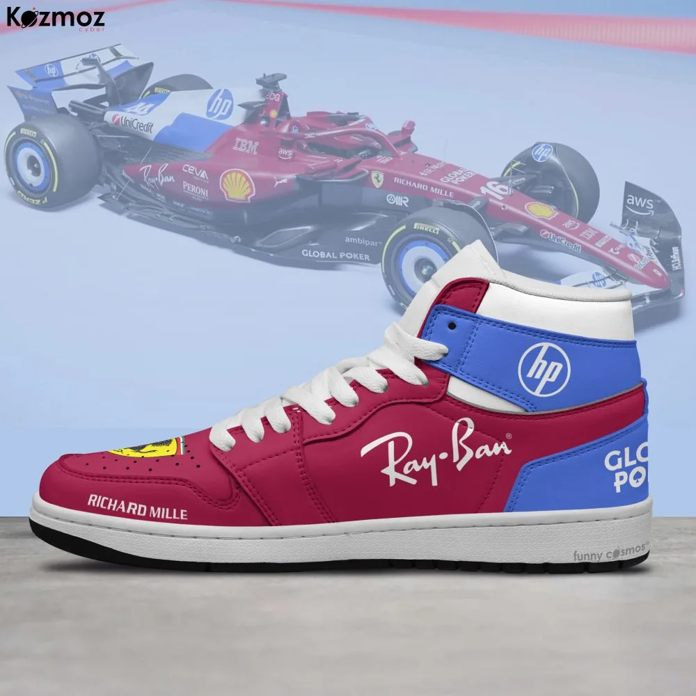 SF Charles Leclerc Custom Shoes Miami GP Livery SF25 Racing Shoes - Image 3