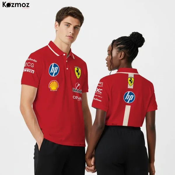 SF F1 Racing Polo Shirt Pack - Fer Team Fan Gift Bundle Pack - Image 4
