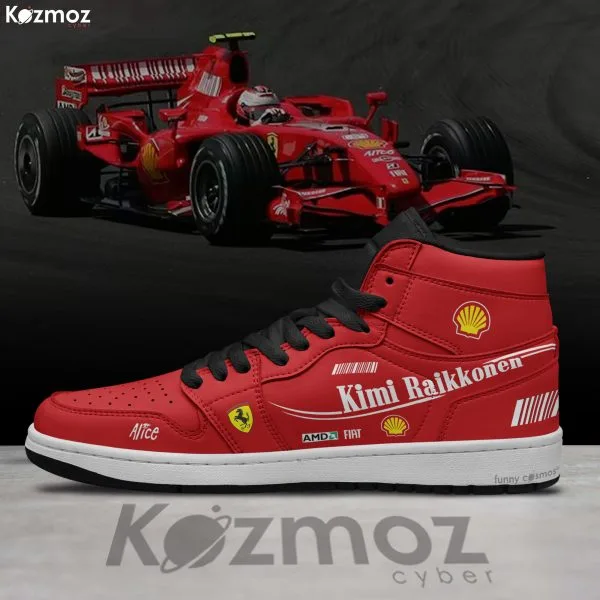 Alternative view of SF Kimi Raikkonen Custom Shoes F2007 Livery 2007 Racing Shoes