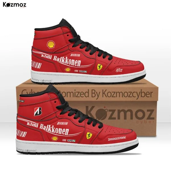 SF Kimi Raikkonen Custom Shoes F2007 Livery 2007 Racing Shoes