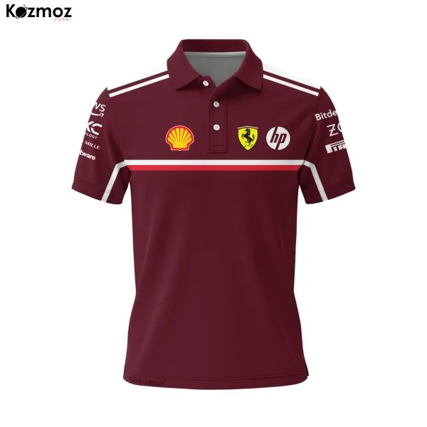 Alternative view of SF Motorsport Polo Premium Elite Collaboration Team Shirt