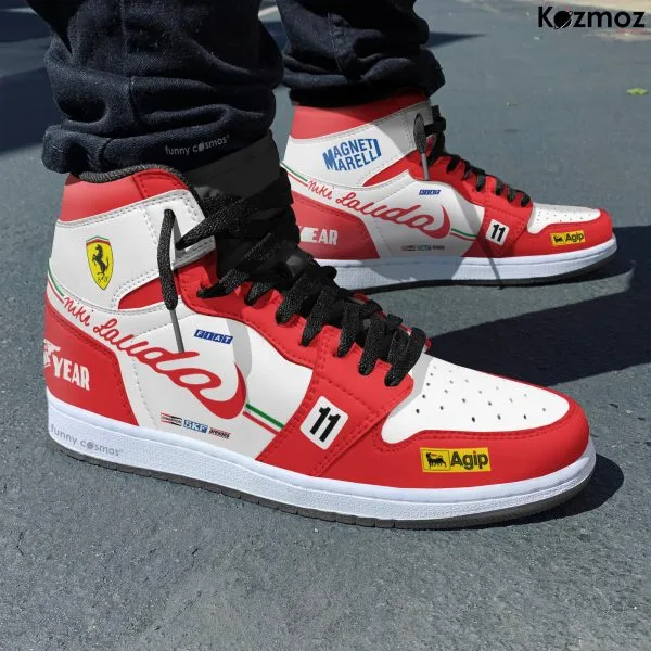 SF Niki Lauda Custom Shoes SF 312 T2 Livery 1977 Racing Shoes - Image 3