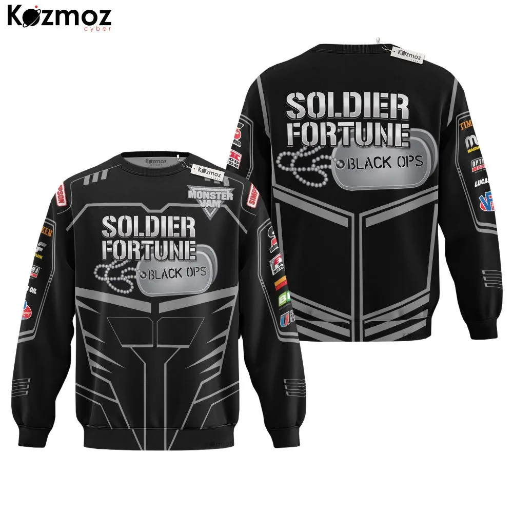 Soldier Fortune Monster Truck Racing Hoodie & Jogger - Monster Jam Racing Suit - - Image 4