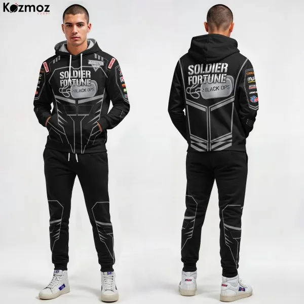 Soldier Fortune Monster Truck Racing Hoodie & Jogger - Monster Jam Racing Suit -