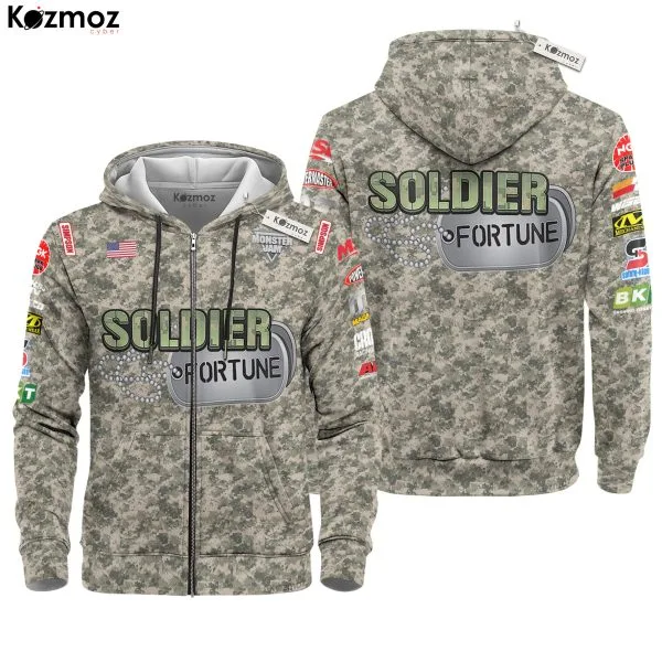 Soldier of Fortune Monster Truck Racing Hoodie & Jogger - Monster Jam Racing Suit - - Image 3