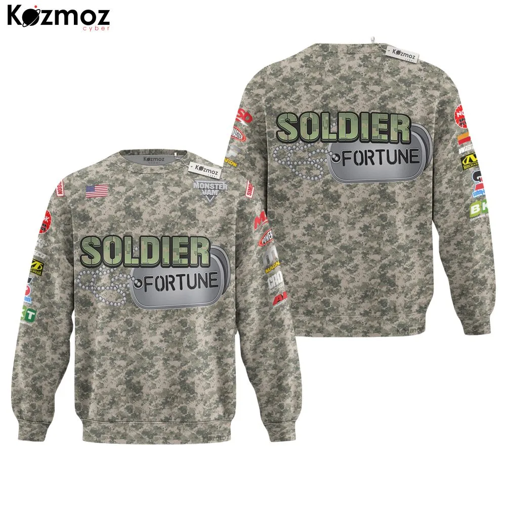 Soldier of Fortune Monster Truck Racing Hoodie & Jogger - Monster Jam Racing Suit - - Image 4