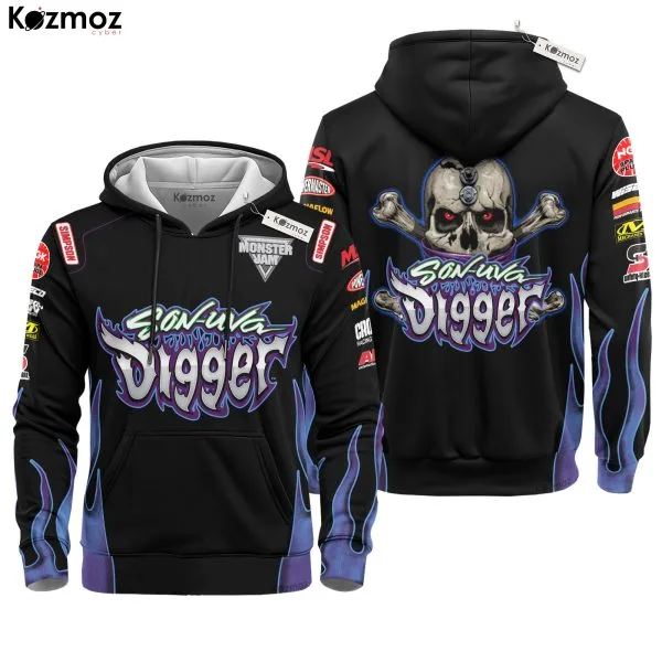 Alternative view of Son-uva Digger Monster Truck Racing Hoodie & Jogger - Monster Jam Racing Suit -