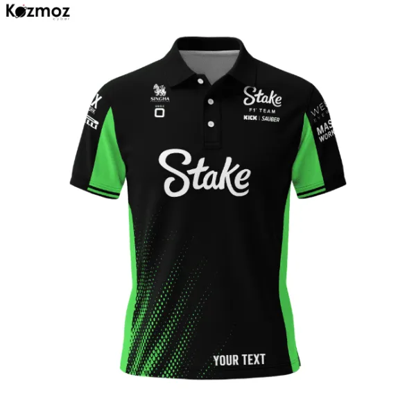 Stake 2025 Racing Polo Shirt Kick Sauber Polo Team - Image 3