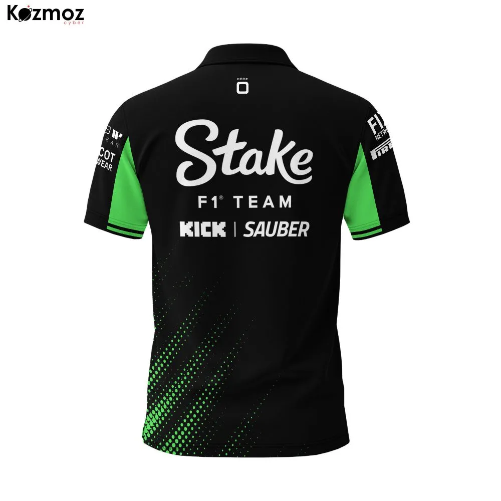 Stake 2025 Racing Polo Shirt Kick Sauber Polo Team - Image 4