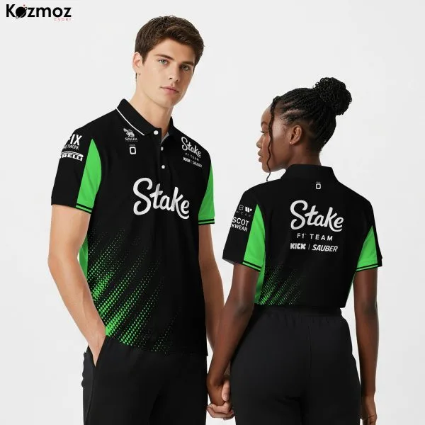 Stake 2025 Racing Polo Shirt Kick Sauber Polo Team