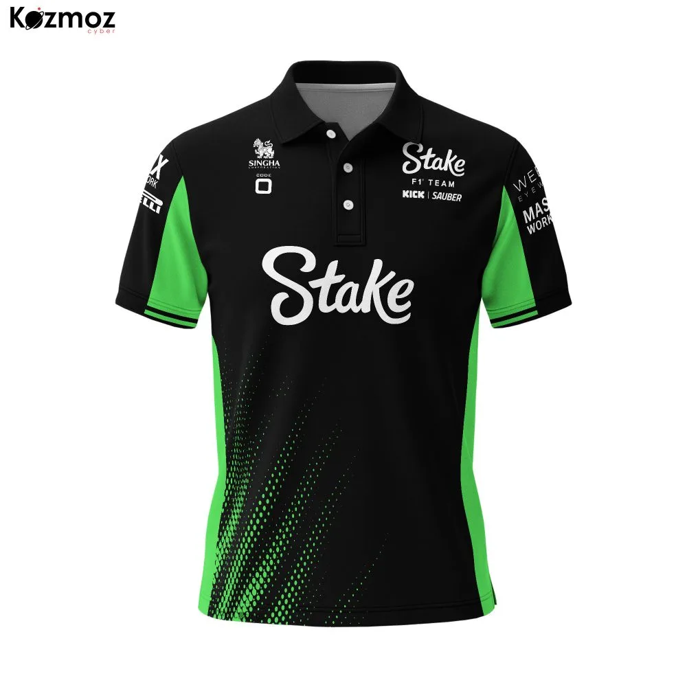 Stake 2025 Racing Polo Shirt Kick Sauber Polo Team - Image 2
