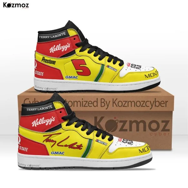 Terry Labonte Hendrick Motorsports Custom Shoes #5 Livery Complex 1999 Livery Kellogg's Racing Shoes