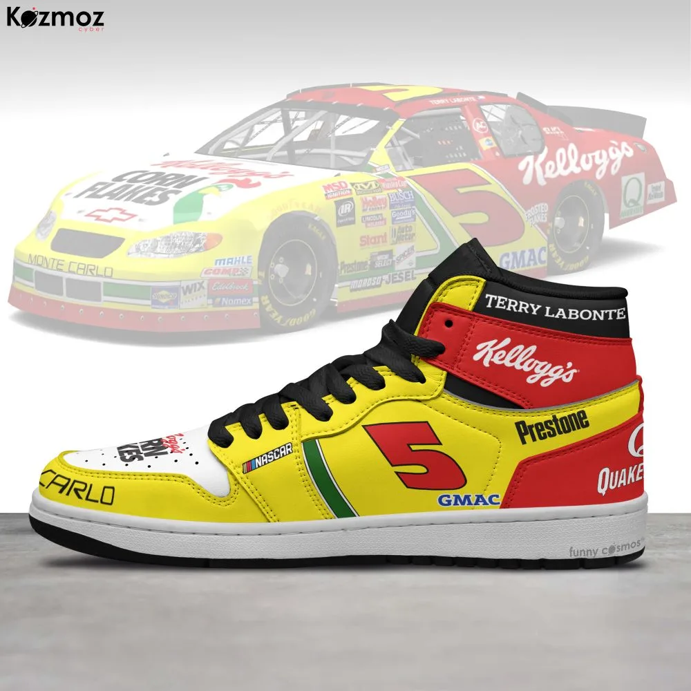 Terry Labonte Hendrick Motorsports Custom Shoes #5 Livery Complex 1999 Livery Kellogg's Racing Shoes - Image 3