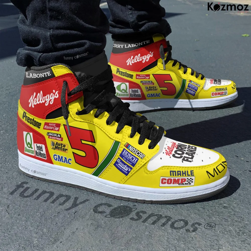 Terry Labonte Hendrick Motorsports Custom Shoes #5 Livery Simple 1999 Livery Kellogg's Racing Shoes - Image 2