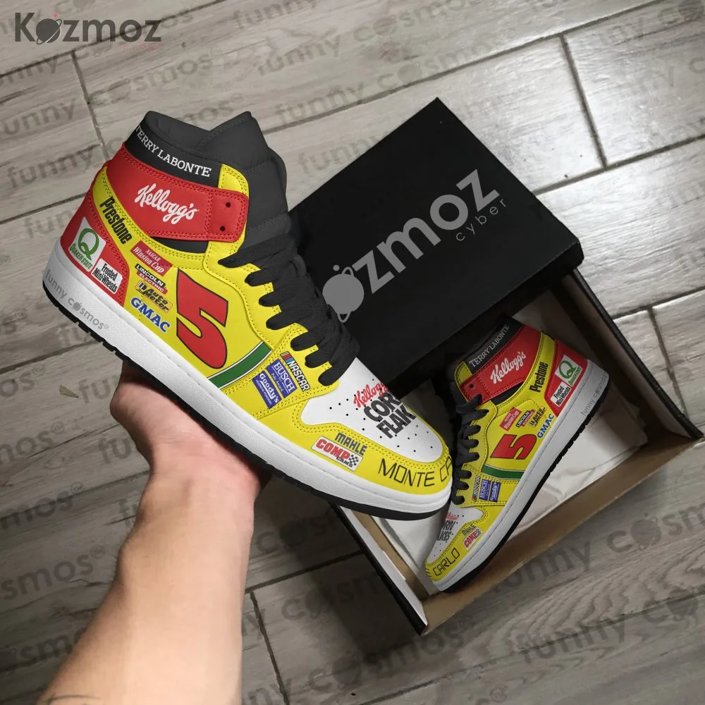 Terry Labonte Hendrick Motorsports Custom Shoes #5 Livery Simple 1999 Livery Kellogg's Racing Shoes - Image 4