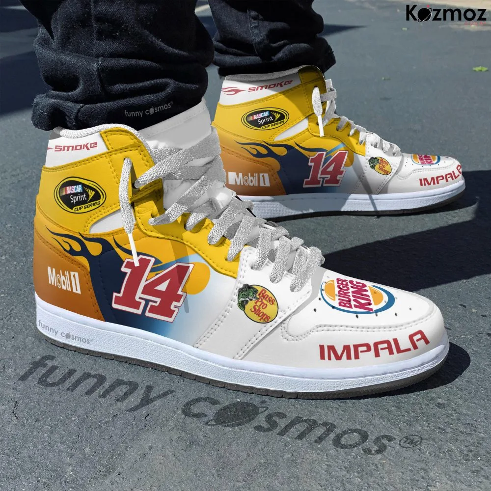 Tony Stewart Stewart-Haas Racing Custom Shoes No.14 Burger King COT Livery 2011 Livery Racing Shoes - Image 2