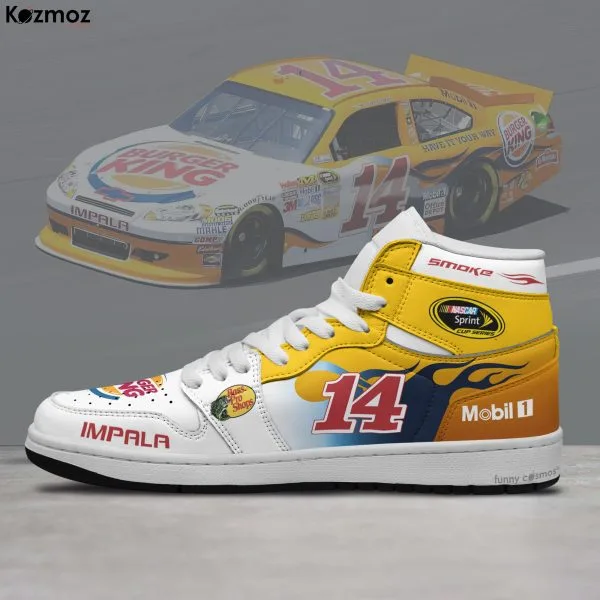 Tony Stewart Stewart-Haas Racing Custom Shoes No.14 Burger King COT Livery 2011 Livery Racing Shoes - Image 3