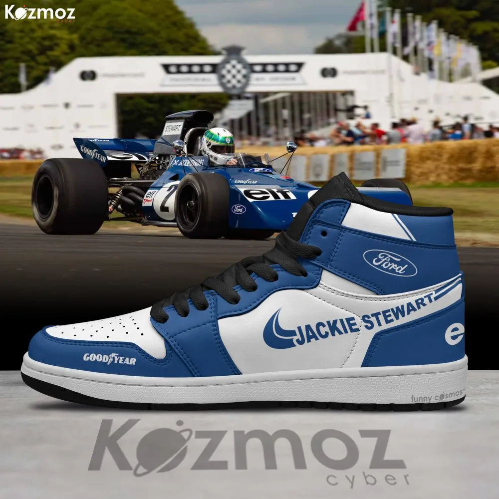 Tyrrell Jackie Stewart Custom Shoes Ford-Cosworth 003 Livery 1971 Racing Shoes - Image 2