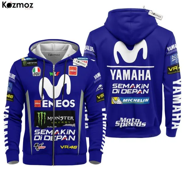 Valentino Rossi - Yamaha Hoodie & Jogger Set - MotoGP Racing Suit - - Image 4