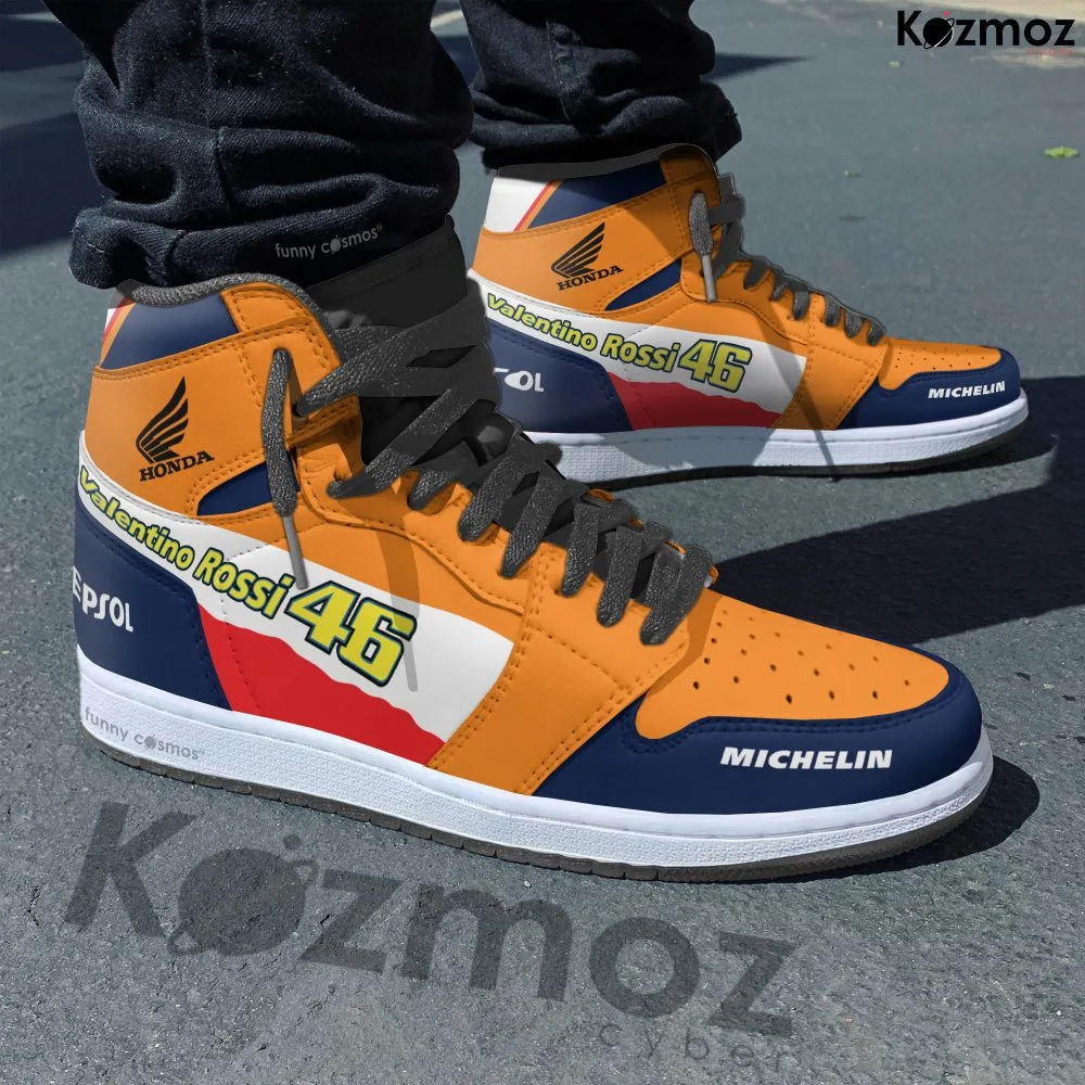Valentino Rossi Custom Shoes Honda RC211V Livery 2003 Racing Shoes - Image 3