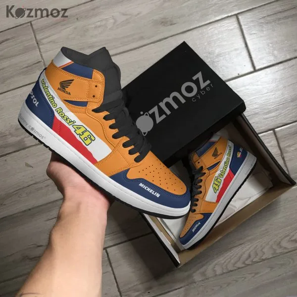 Valentino Rossi Custom Shoes Honda RC211V Livery 2003 Racing Shoes - Image 4