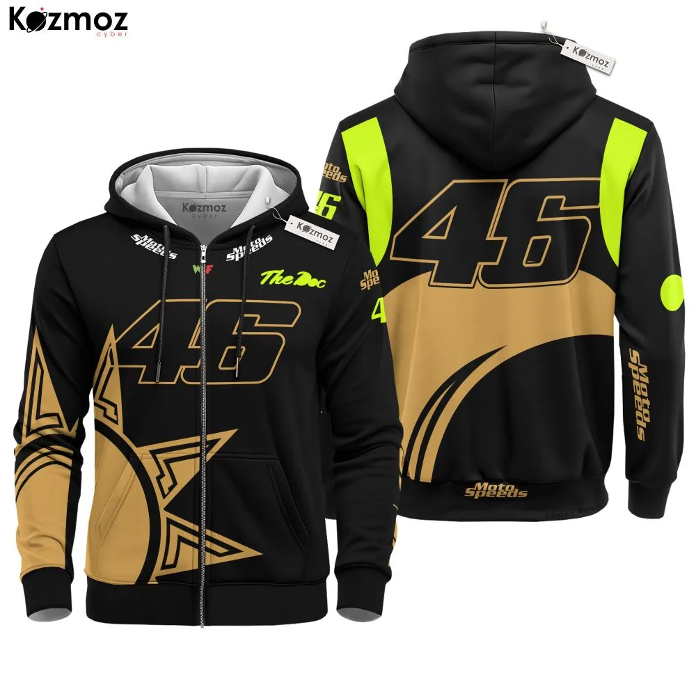 Valentino Rossi Leather Suit Soleluna Vale46 2021 Collection - Yamaha MotoGP Racing Team - Image 3