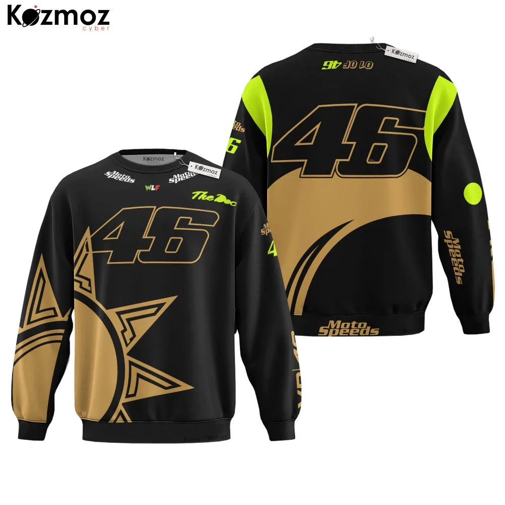 Valentino Rossi Leather Suit Soleluna Vale46 2021 Collection - Yamaha MotoGP Racing Team - Image 4
