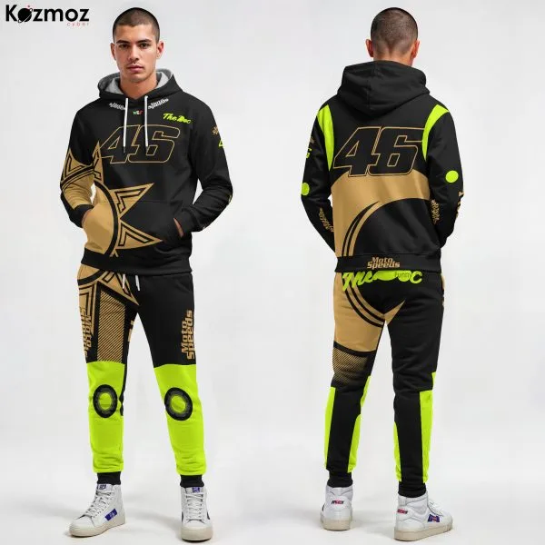 Valentino Rossi Leather Suit Soleluna Vale46 2021 Collection - Yamaha MotoGP Racing Team