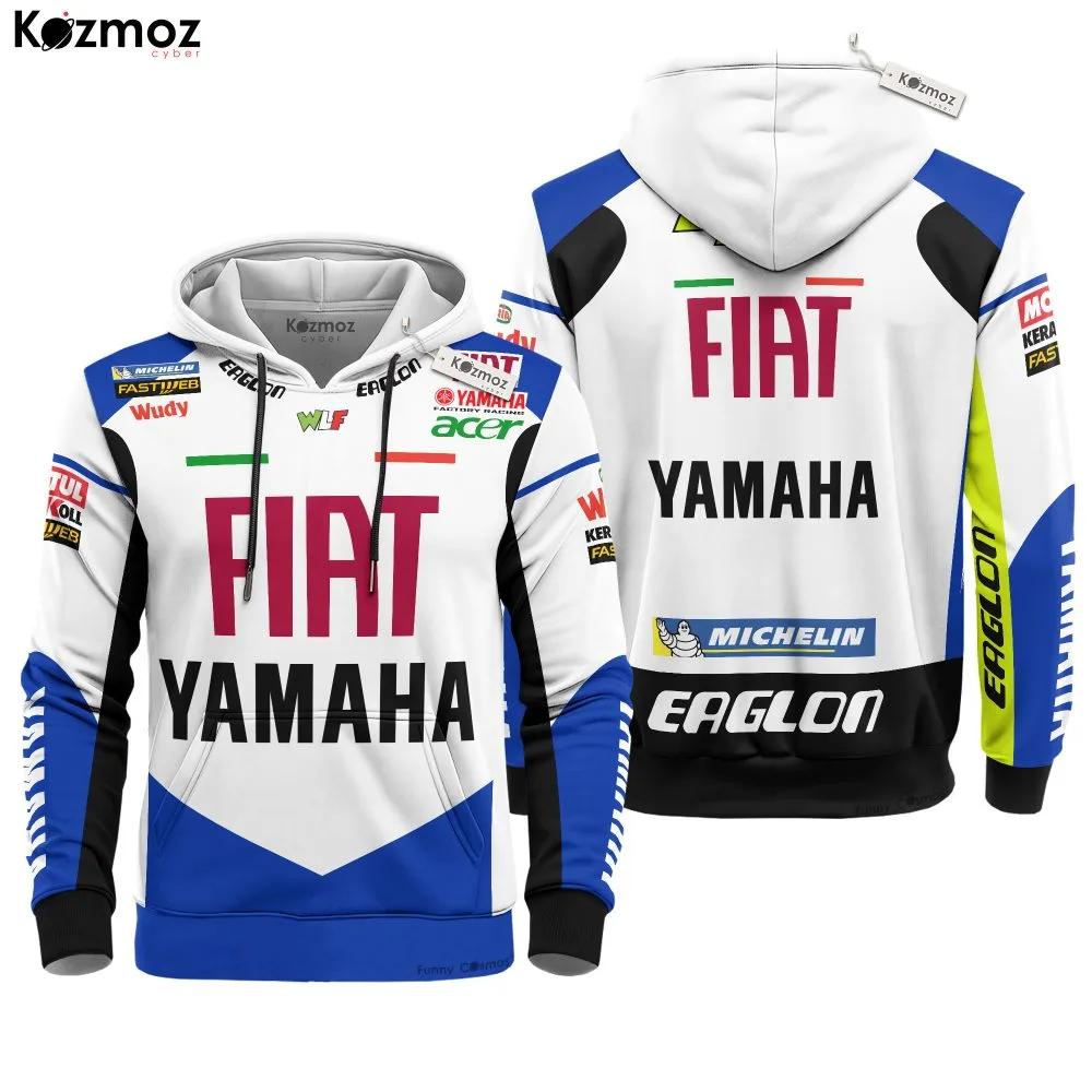 Valentino Rossi Racing Costume FIAT Yamaha MotoGP 2008 Leather Race Suit - Yamaha MotoGP Racing Team - Image 2