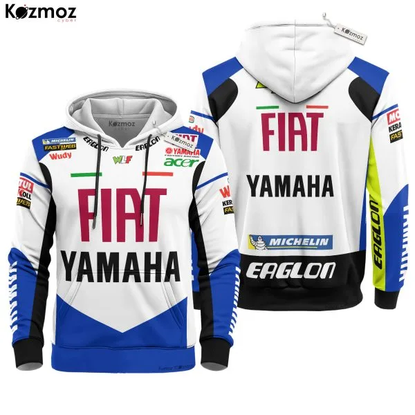 Alternative view of Valentino Rossi Racing Costume FIAT Yamaha MotoGP 2008 Leather Race Suit - Yamaha MotoGP Racing Team