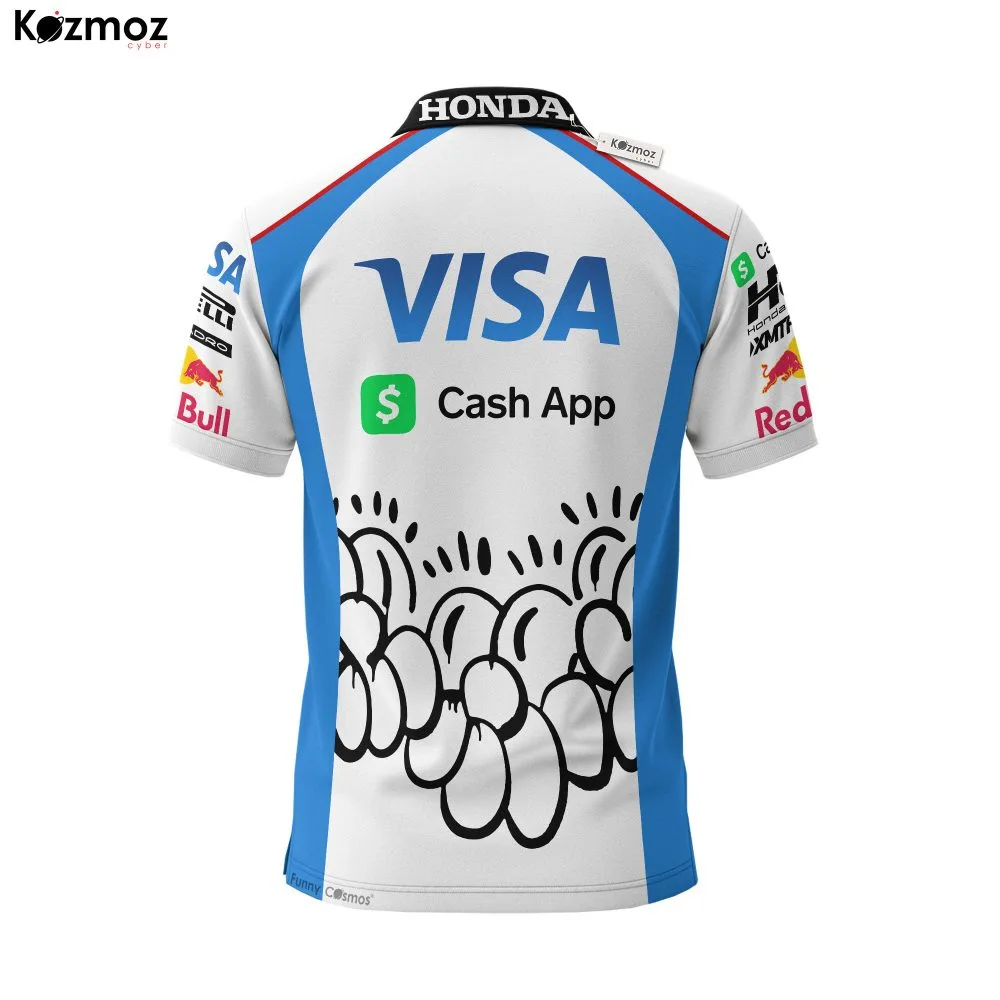 Visa App Racing Polo Shirt Silverstone GP Polo Team - Image 3