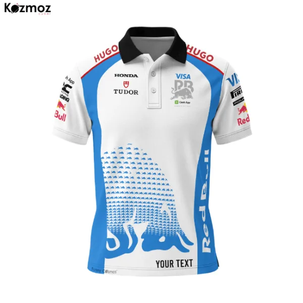 Visa Cash App RB Racing Polo Shirt 2025 Alpha RB Polo Team - Image 4