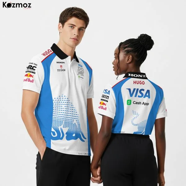 Visa Cash App RB Racing Polo Shirt 2025 Alpha RB Polo Team